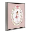 thumbnail image 2 of Stupell Industries Cottage Ballet Dancing Princess Gray Floating Frame Canvas Art, 25 x 25, by Christine Simpson Art, 2 of 8