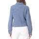 thumbnail image 3 of Chaqueta de mezclilla casual de mujer INSPIRE CHIC, con botones, mangas largas, textura lavada, talla XL, azul claro, 3 of 6