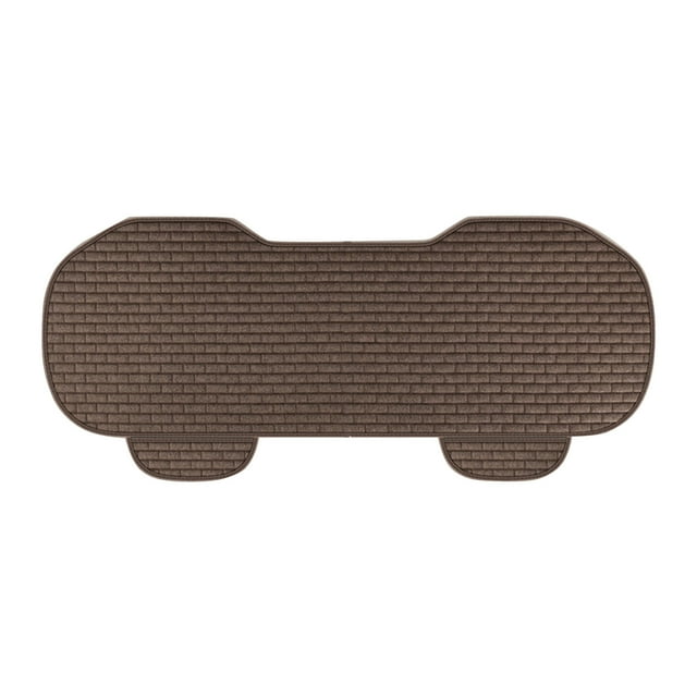 C Car Linen Seat Cushion Summer Ventilated And Breathable Cool Pad Backrest Cushion Rear Seat Cover Three Piece Set All Season Cushion