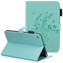iPad mini 4 Case, iPad mini 4th Generation Case 7.9", Allytech PU Leather Slim Fit Blossom Magnetic Stand Folio Book Cover Style Cards Holder Wallet Case for Apple iPad mini 4 A1550 A1538, Green