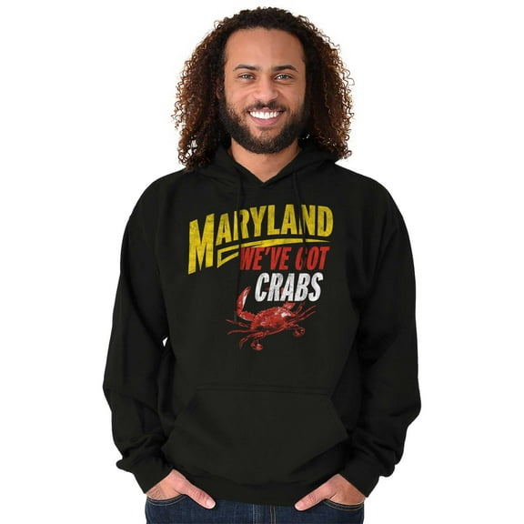 Maryland We've Got Crabs Hilarious Unisex Plus Fleece Graphic Hoodie Brisco Brands 2X