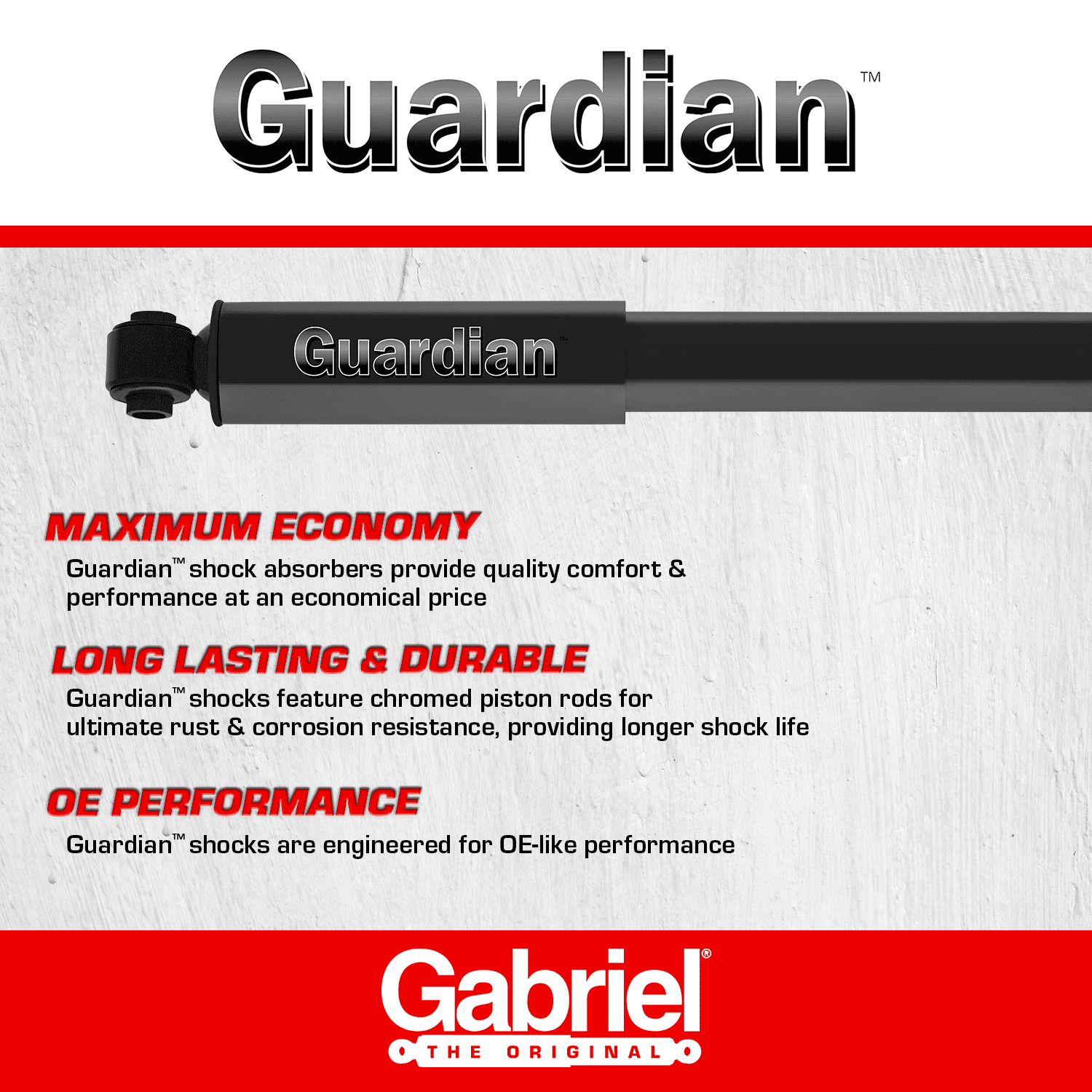 Gabriel 81478 Guardian Front Shock Absorbers Fits Chevrolet LUV