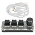 thumbnail image 3 of USB Mechanical Keyboard RGB Backlight 3 Key Small Keypad 3 Key Saving Space With Knob For Gaming, 3 of 8