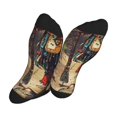 thumbnail image 5 of KLL Tribal Futuristic Warrior Print Cool Socks Men's Women's Crew Socks Funny Crazy Novelty Stockings, 5 of 7