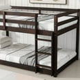 thumbnail image 4 of Miniyam Wood Twin Over Twin Bunk Bed for Kids, Espresso, 4 of 7