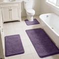 thumbnail image 6 of Dark Purple Bathroom Rugs, Soft Small Absorbent Microfiber Bath Rugs Non Slip Quick Dry Fluffy Bath Mats for Bathroom Floor Tub Showers, Machine Washable, 6 of 9