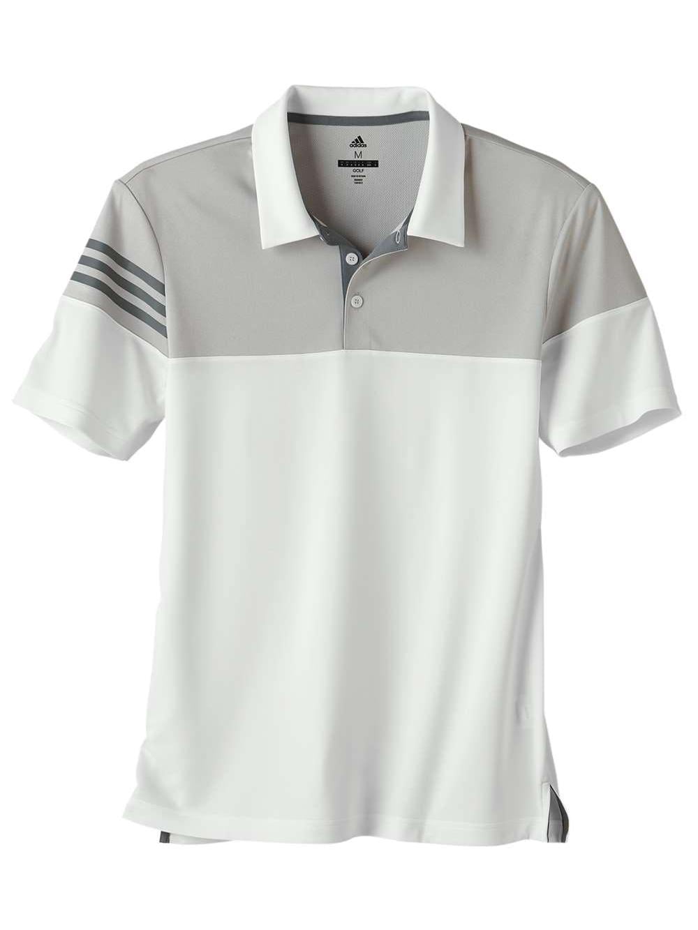 Adidas Heathered 3-Stripes Colorblock Sport Shirt