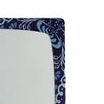 thumbnail image 3 of Ambesonne Floral Fitted Sheet, Oriental Circular Design, Full Size, Navy Blue White and Blue, 3 of 3