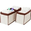Delta Nursery Organizer Bins, Set Of 2, Beige