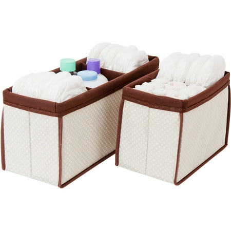 Delta Nursery Organizer Bins, Set Of 2, Beige