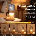 thumbnail image 6 of HAIDOLIANG Blue Candle Warmer Lamp with Timer & Dimmer, Adjustable Height with 2 Bulbs, Gifts for Women, 6 of 6