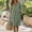Green, variant on Daily Dresses for Women V-Neck Short Sleeve Solid Midi Shift Dress Flowy Casual Beach Cotton Sundress with Pockets Black S