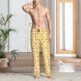 thumbnail image 2 of Fotbe yellow rubber ducks Pattern Men's Pajama Pants,Sleepwear Pants,Pj Bottoms Drawstring And Pockets-Small, 2 of 6