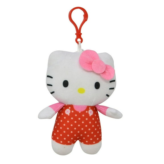 Hello Kitty 5" Red Full Body Plush Zipper Pull (Velboa)