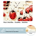 thumbnail image 2 of Ladybird Polyester Non-Slip Machine Washable Chair Rugs Office Mat Area Rugs Bath Rug, 2 of 6