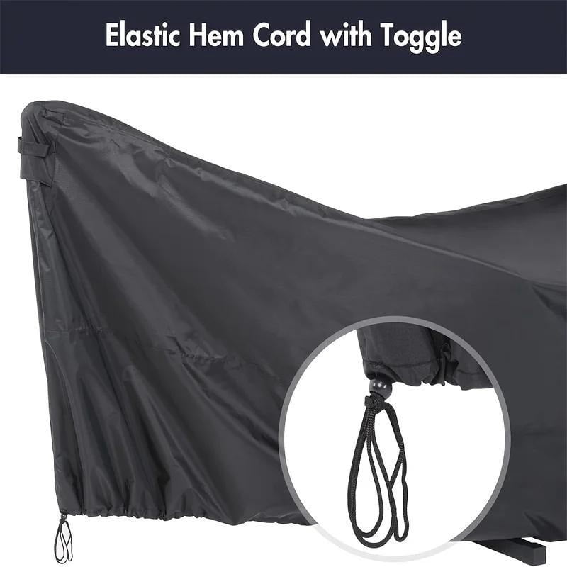 Outdoor courtyard hammock cover, made of Oxford fabric, with handles and ventilation holes, outdoor double-person hammock sunshade cover