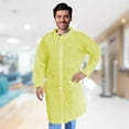thumbnail image 6 of Yellow Disposable Lab Coats, Waterproof Polyethylene, 50 Count, 2XL, 6 of 7