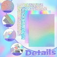 thumbnail image 3 of 24 Hojas de Cartulina HolográFica, Papel Espejo ArcoíRis con Purpurina, Gruesa para Manualidades, FabricacióN Tarjetas, DecoracióN Fiestas, 3 of 5