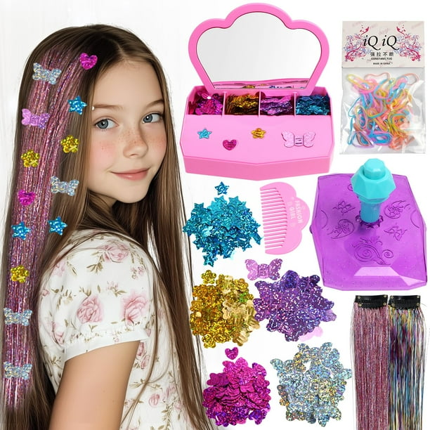 Grapadora de gemas Hair Gem Stamper AOSITE con purpurina para niñas
