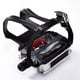thumbnail image 3 of SPD Pedals for Spin Bike with Toe Cages for Shimano Clip Pedals Indoor Exercise Cycling Platform Pedals 9/16", 3 of 5