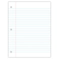 thumbnail image 3 of C-Line Filler Paper, Wide Ruled, 8" x 10-1/2", White, 100 Sheets Per Pack, 12 Packs, 3 of 3