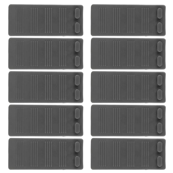 Patones De Puerta De 10 Piezas, Cuñas De Parada De Puerta De Goma Apilable Antideligente, Reducción De Ruido, Protector De Tostadores De Puertas Inferiores Decorativos Sin