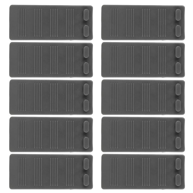 Patones De Puerta De 10 Piezas, Cuñas De Parada De Puerta De Goma Apilable Antideligente, Reducción De Ruido, Protector De Tostadores De Puertas Inferiores Decorativos Sin