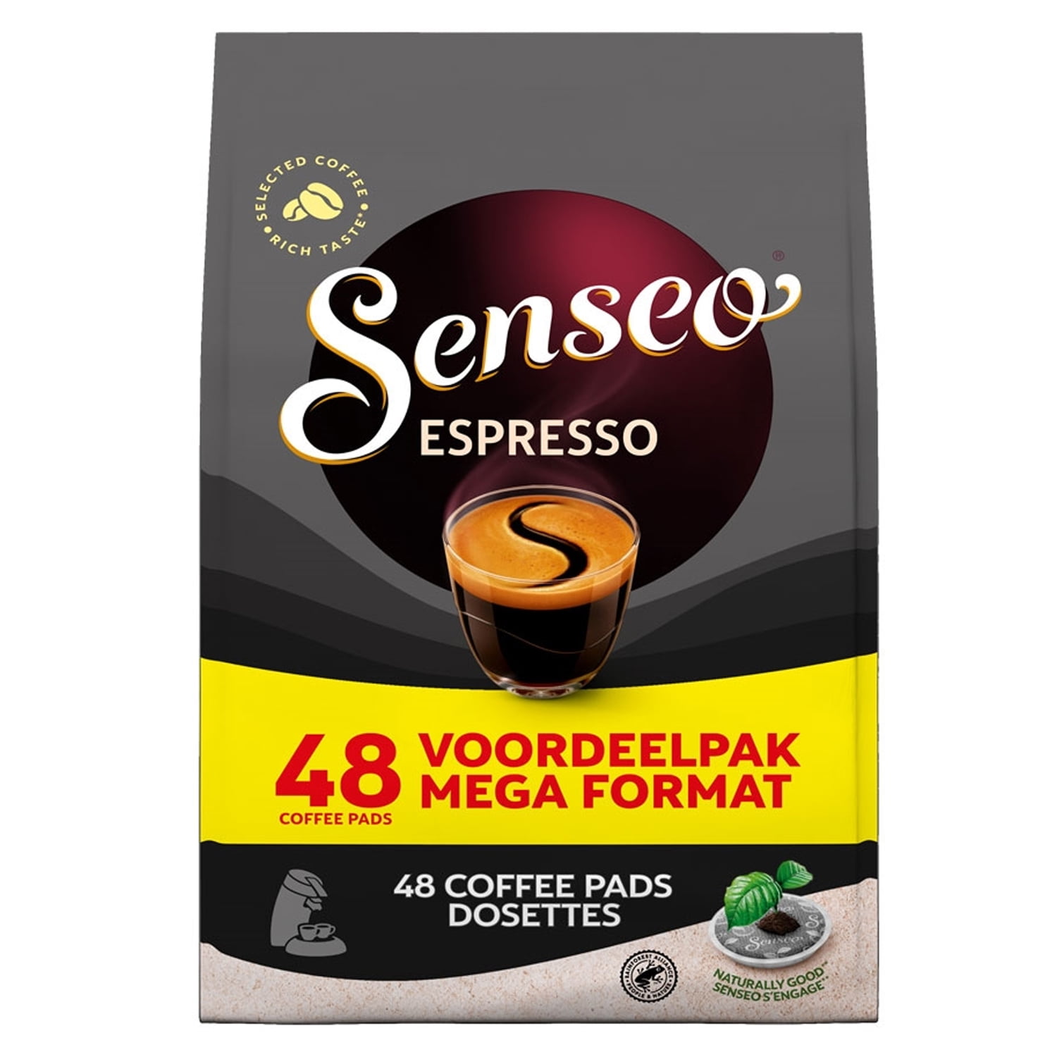 Douwe Egberts SENSEO Coffee 48 Pods/Pads Espresso *Powerful & Aromatic