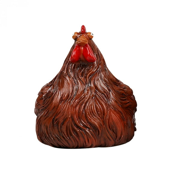EQWLJWE Garden Statue 14 cm Charming Chicken Garden Statue, Unique Home and Garden Decor