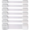 RUseeN 12 Pack Child Safety Strap Locks Baby Proofing Cabinet Strap, Adjustable Straps with Adhesive No Drilling, Safety Locks Are Easy to Install, No Drilling Required, Baby Furniture Proofing