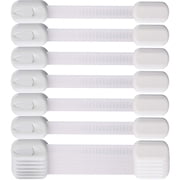 RUseeN 12 Pack Child Safety Strap Locks Baby Proofing Cabinet Strap, Adjustable Straps with Adhesive No Drilling, Safety Locks Are Easy to Install, No Drilling Required, Baby Furniture Proofing