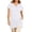 *1-White, variant on VBVC Women's Notched V Neck Tunic Top, 3/4 Sleeve Casual Shirt For Women, Ladies' Lightweight Stretchy Blouse with Pockets, Red , S-5XL