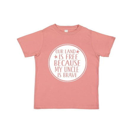 

Inktastic Military Uncle Land is Free Nephew Gift Toddler Boy or Toddler Girl T-Shirt