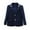 Blue A8, variant on Girls Jacket Fashion Long Sleeve Turndown Collar Coat Back To School formal Uniform Outerwear with Pockets Size 2-12