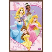 Disney Princess - Collage Wall Poster, 14.725" x 22.375", Framed