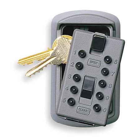 Box Lock Shear (Kidde AccessPoint 001170 KeySafe Original Slimline Push Button Combination Permanent Key Lock Box, 2-Key,)