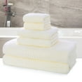 thumbnail image 2 of PiccoCasa Cotton 6 Piece Bath Towel Set Soft Absorbent Breathable Beige, 2 of 7