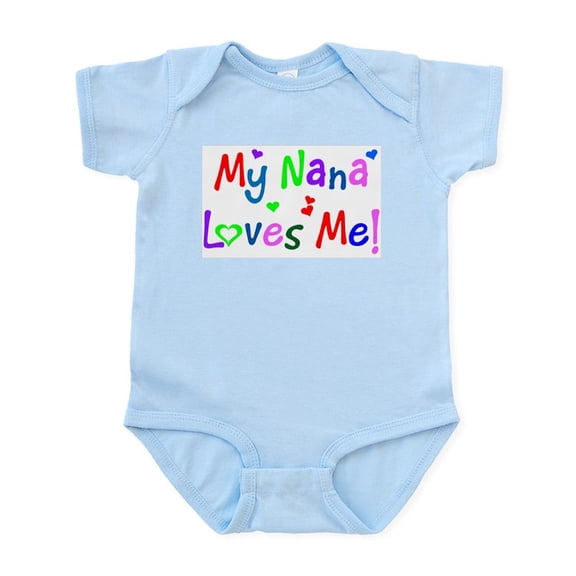 CafePress - My Nana Loves Me (Des. #1) Infant Bodysuit - Baby Light Bodysuit, Size Newborn - 24 Months