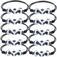 thumbnail image 3 of HEALEEP Lot de 10 Bracelet de Soccer pour Filles Multi Nylon Réglable Rond pour Adolescentes, 3 of 6
