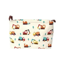 Yonrjhukm Collapsible Storage Basket, Waterproof Laundry Basket for Dirty Clothes, Toy Organizer, Multi-functional Sundries Bin with Leather Handles for Easy Carrying, Space-saving Design