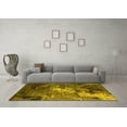 thumbnail image 3 of Ahgly Company Machine Washable Indoor Rectangle Oriental Yellow Industrial Area Rugs, 8' x 10', 3 of 4