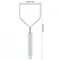 thumbnail image 3 of Stainless Steel Potato Puree Masher With Handle Vegetable Mud Crusher Kitchen Gadgets Potato Potato Potato Mashers Commercial Puree Masher Pilonpatate Mud Poto Masher Ricers, 3 of 8