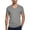 Grey, variant on NinXxx Men's Solid French Crew Neck Short Sleeve Casual Top Khaki S