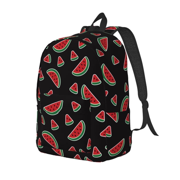 Fotbe Watermelon Mochila de Lona con Estampado, Mochila Duradera, Mochila Versátil de Alta Calidad, Mochila Compacta Vintage-Small