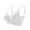 #35White, variant on Byworldtasic Womens Plus Size Seamless Mesh Breathable Wireless Bra Gathered Front Design Bralette Adjustable Soft Bra