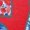 Red-2, variant on Women's Red Floral USA Graphic Cuffed Sleeve Crew Neck Tee - [ZhiHiMeRi] | (US 20-22)2XL