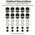 thumbnail image 5 of Big Dot of Happiness New Year's Eve - Gold - New Years Eve Party DIY Dangler Backdrop - Hanging Vertical Decorations - 30 Pieces, 5 of 8