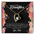 thumbnail image 4 of To My Daughter Never Forget I Love You From Dad Forever Necklace w Message Card, 4 of 20