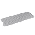 thumbnail image 3 of Alfombrilla de baño de PVC para el hogar, hotel, bañera, ducha, antideslizante, con ventosa, gris, 40,5 x 101 cm, 3 of 5