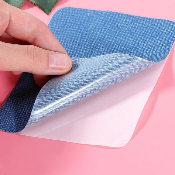 LEORX 3Pcs Jean Patches Iron On for Clothing in Dark Blue Light Blue Black